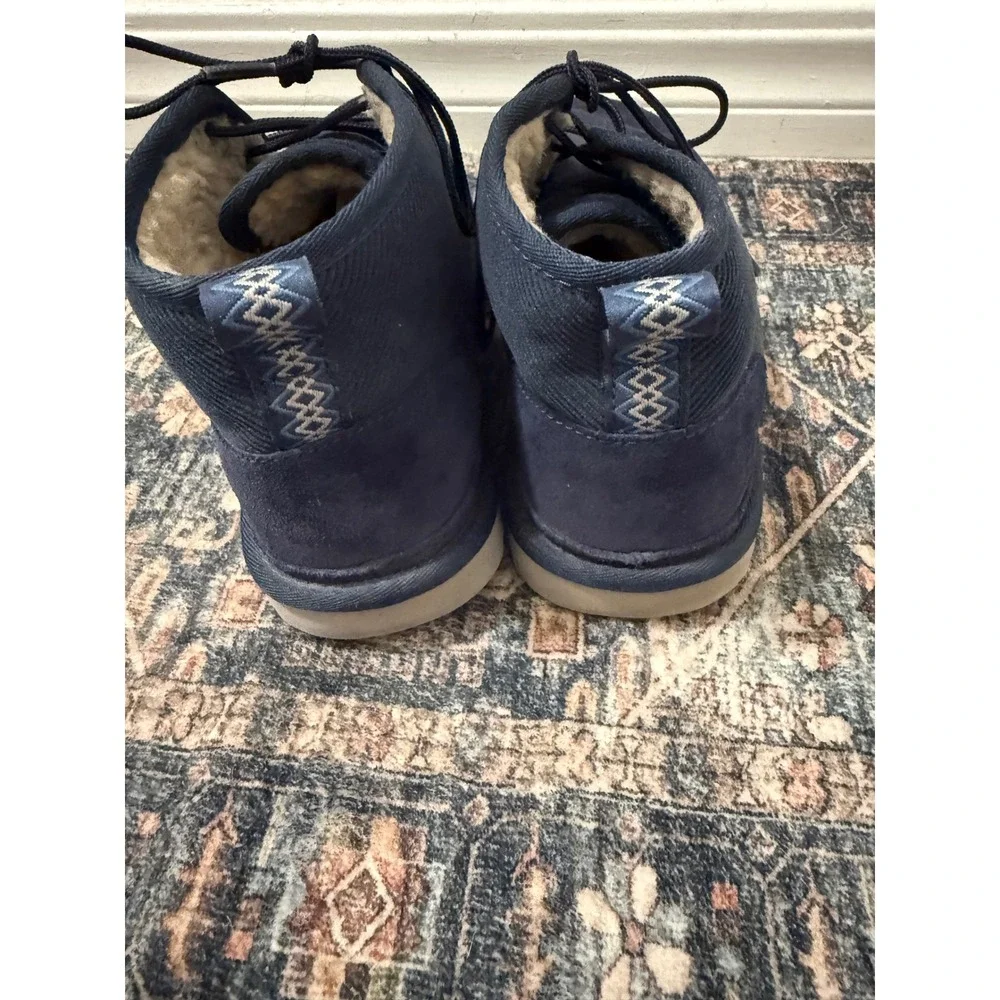 UGG Neumel Corduroy Navy Blue Suede Ankle Boots Mens 8 1114196